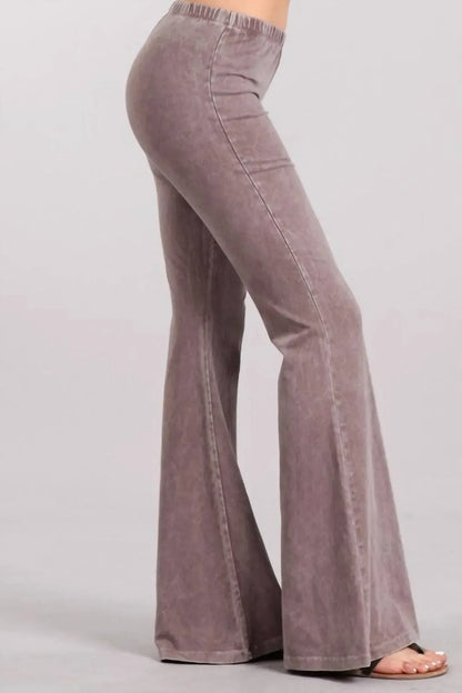 Chatoyant - Mineral Wash Bell Bottom Soft Pants - Rack Hunt