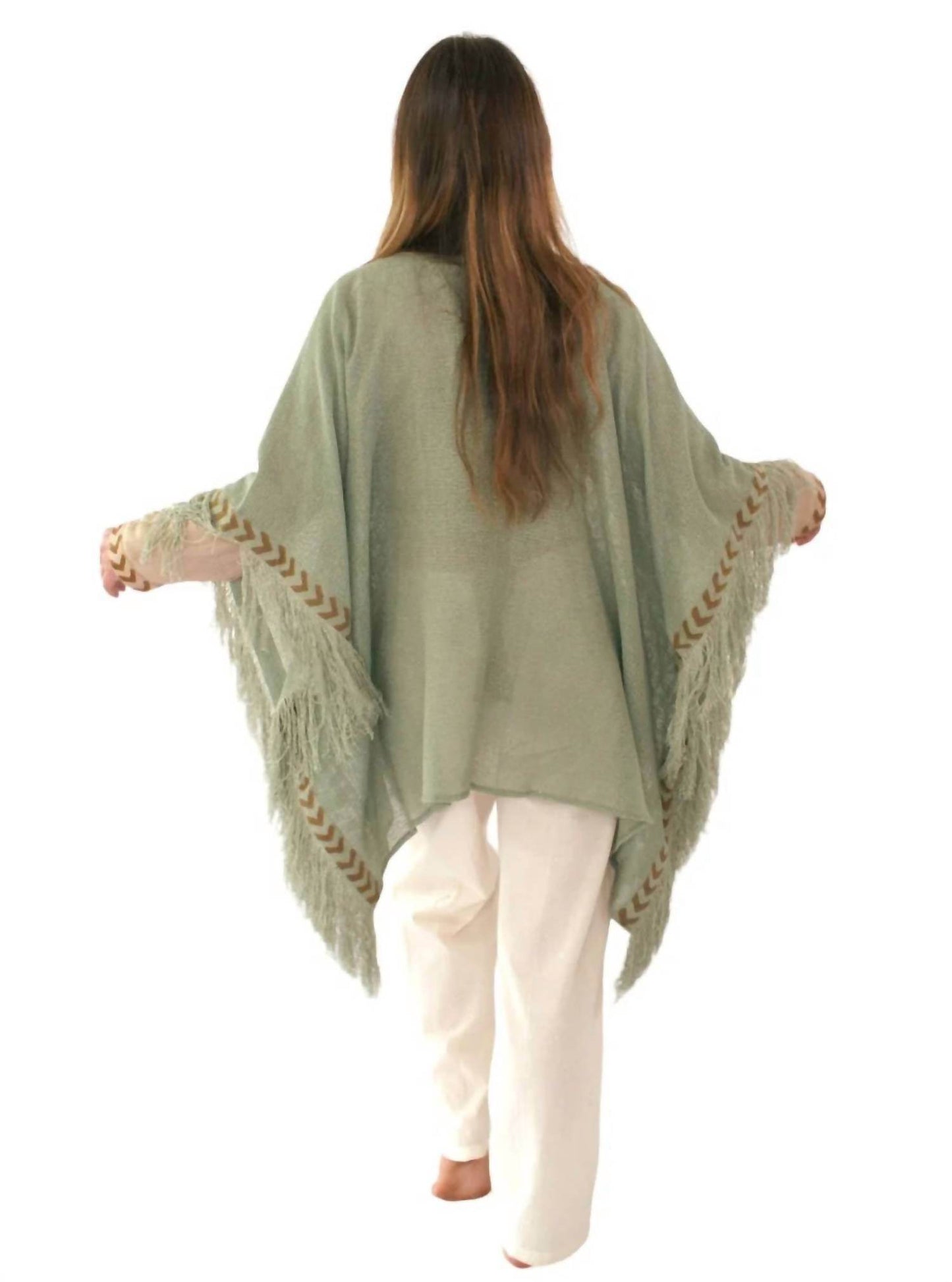 Sacred Ceremony - Mesh Open Poncho With Fringe - Rack Hunt -