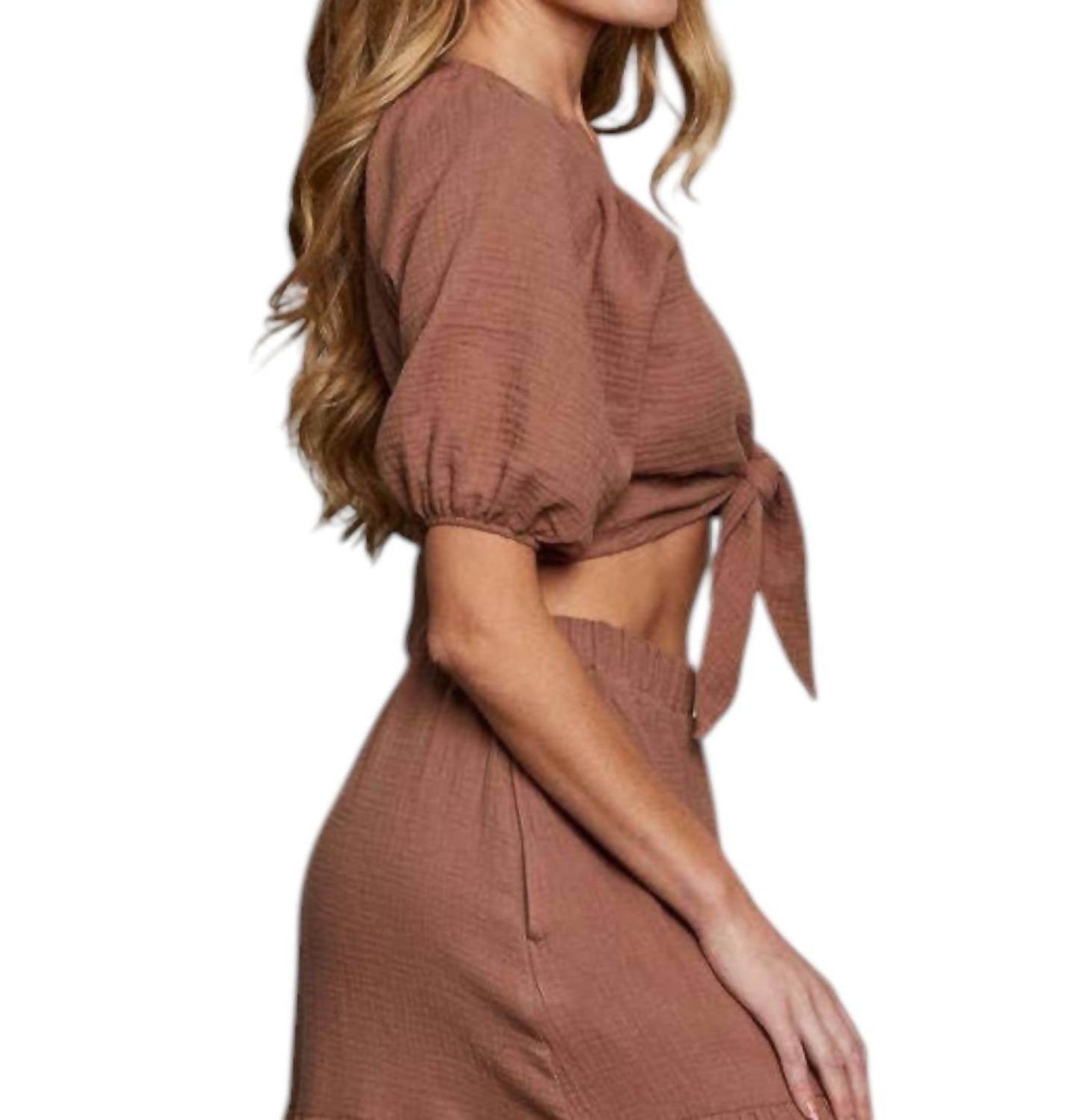 Sunday Ritual - Cleo Tie Front Top - Rack Hunt