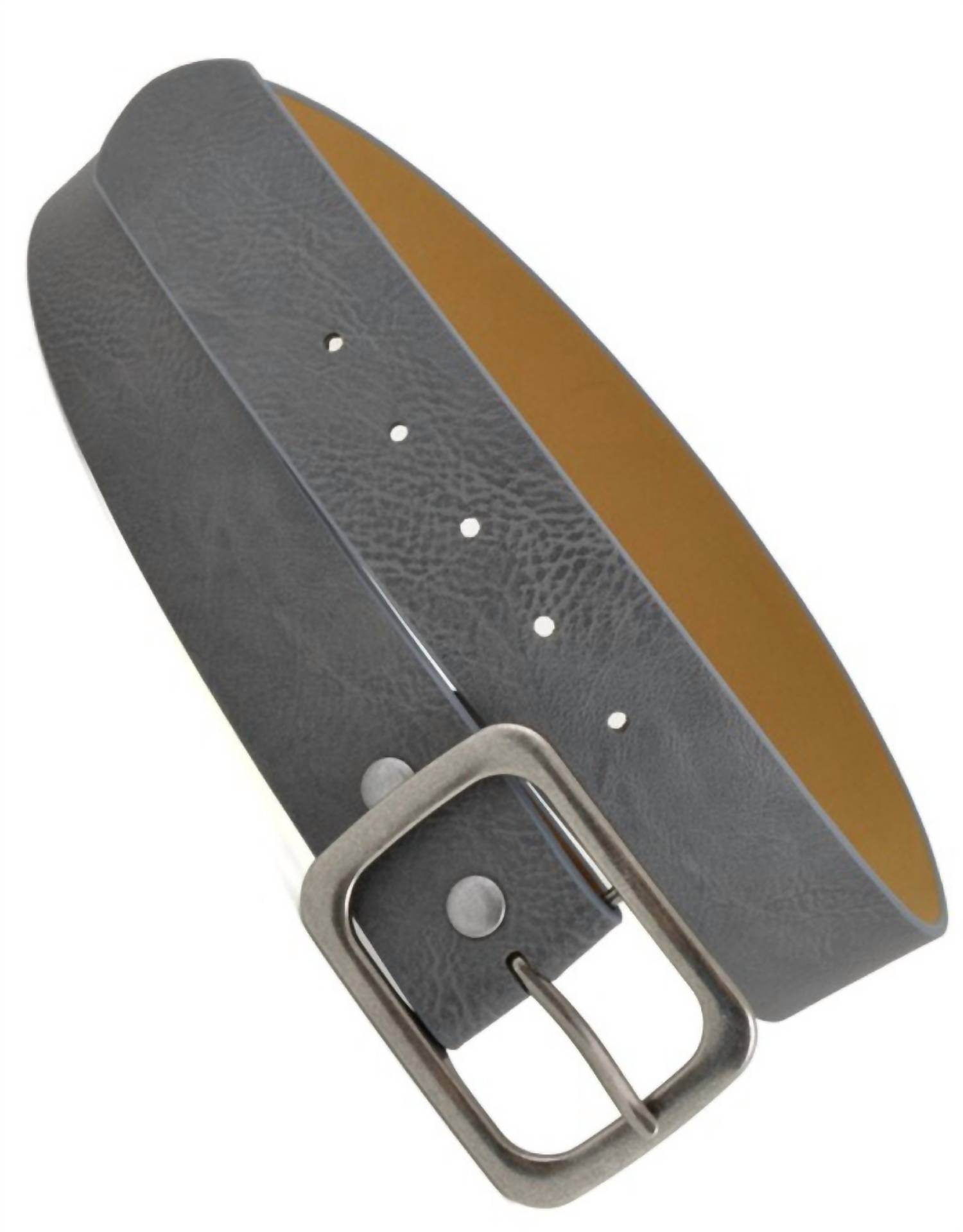 Anzell - Women's Square Buckle Leatherette Belt - Rack Hunt -