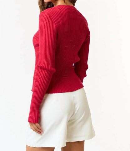 BABE - Bow Cut Sweater - Rack Hunt