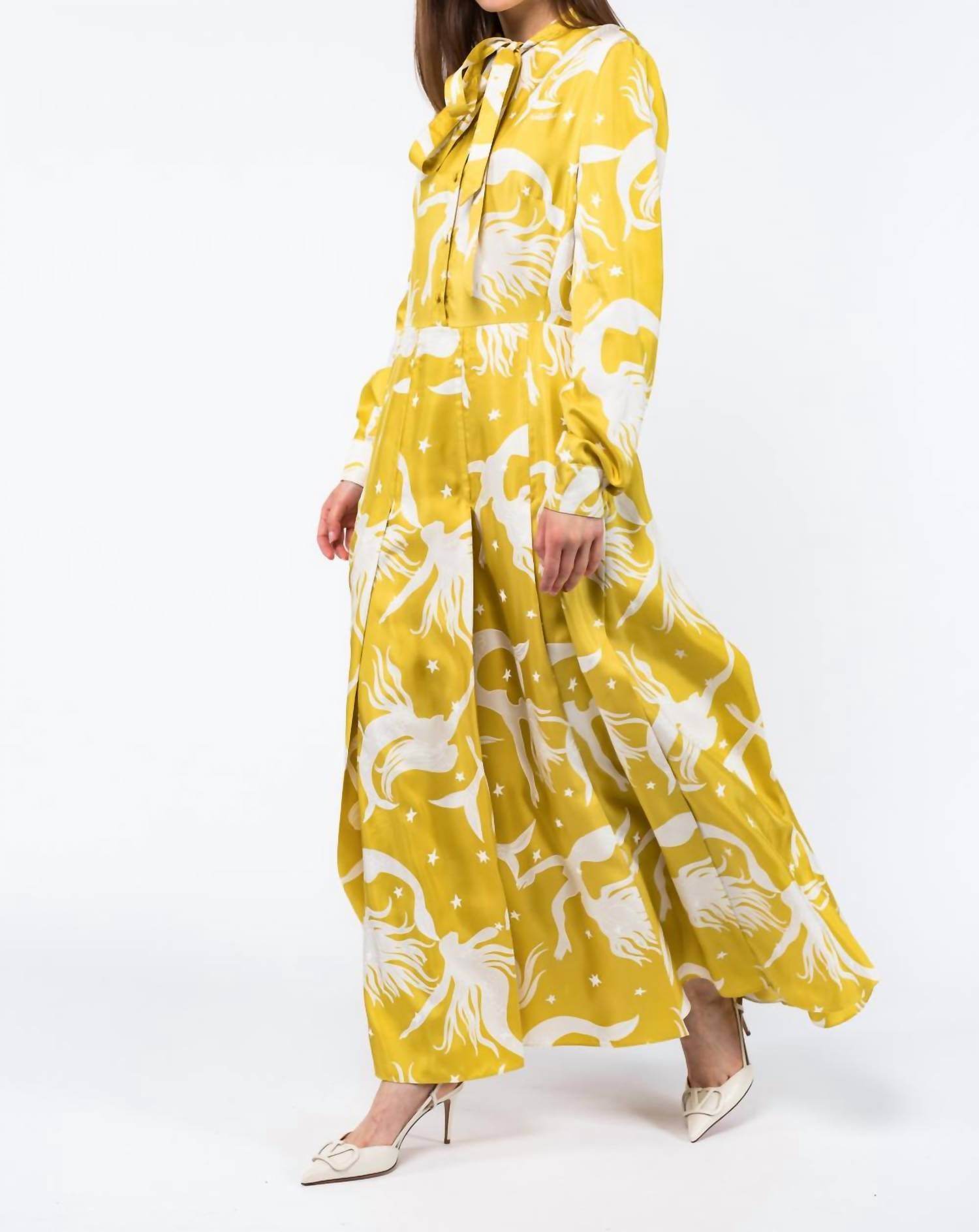 Valentino - Printed Silk Twill Dress - Rack Hunt