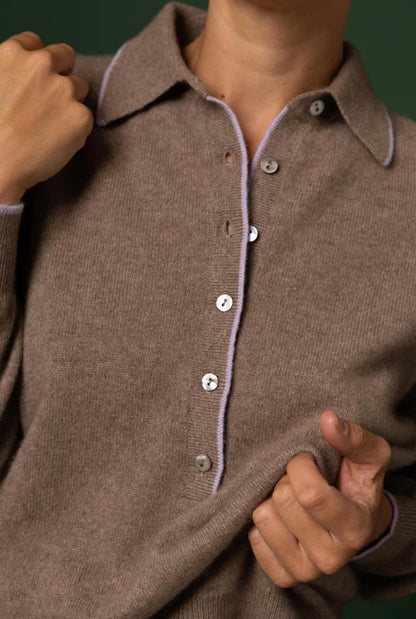 Cashmere Polo Sweater