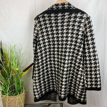 Herringbone Open Front Cardigan