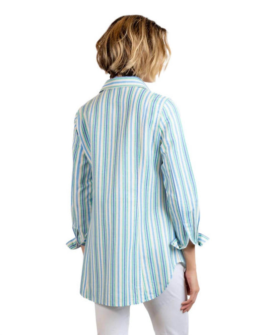 BYLYSE - STRIPED LINEN BLOUSE - Rack Hunt -