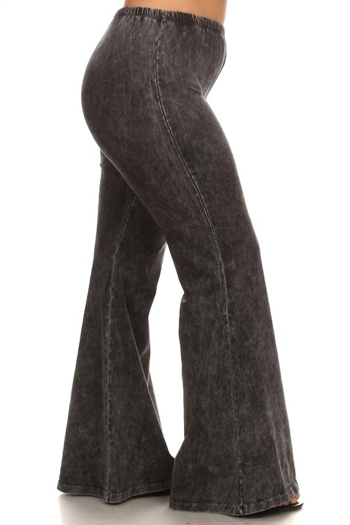 Mineral Wash Bell Bottom Soft Pants