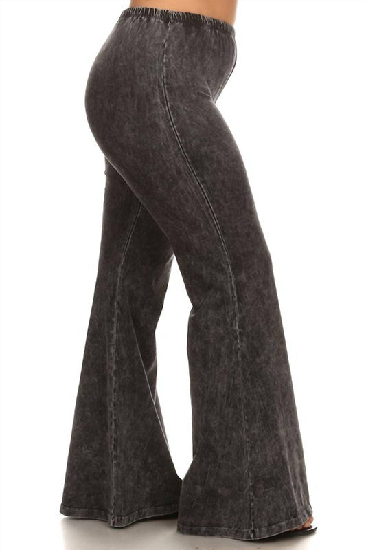 Mineral Wash Bell Bottom Soft Pants
