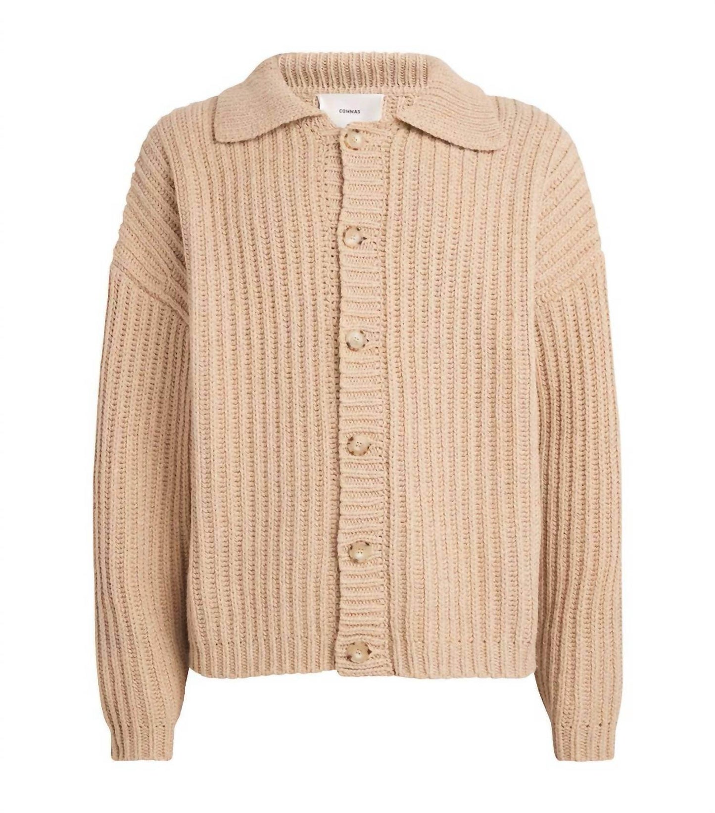 Commas - Fisherman Rib Cotton Wool Cardigan - Rack Hunt -