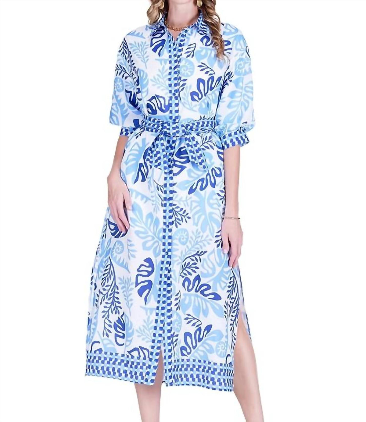 Lagoon Leaf Maxi Dress