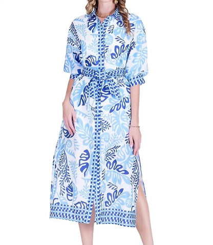 Lagoon Leaf Maxi Dress