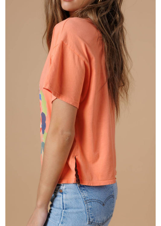 Big Bloom Split Neck Tee