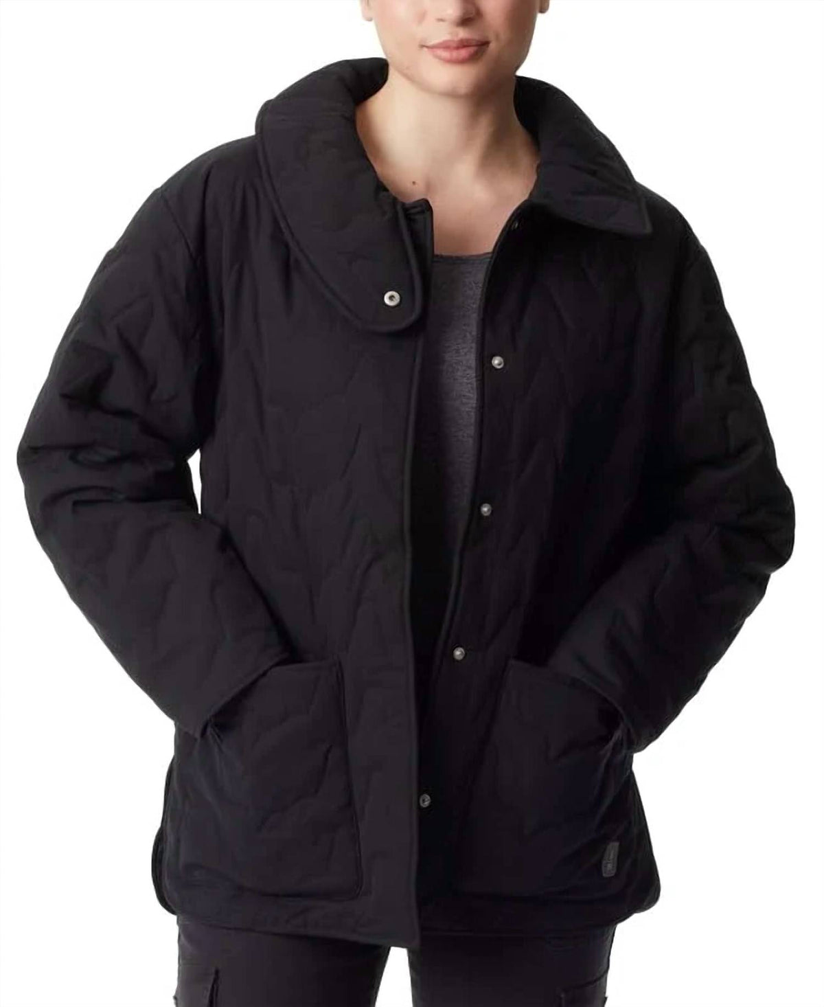 Quilted Long-sleeve Jacket