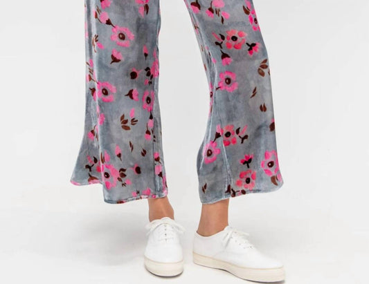 Velvet Wide Leg Pants