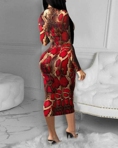 Print Bodycon Dress