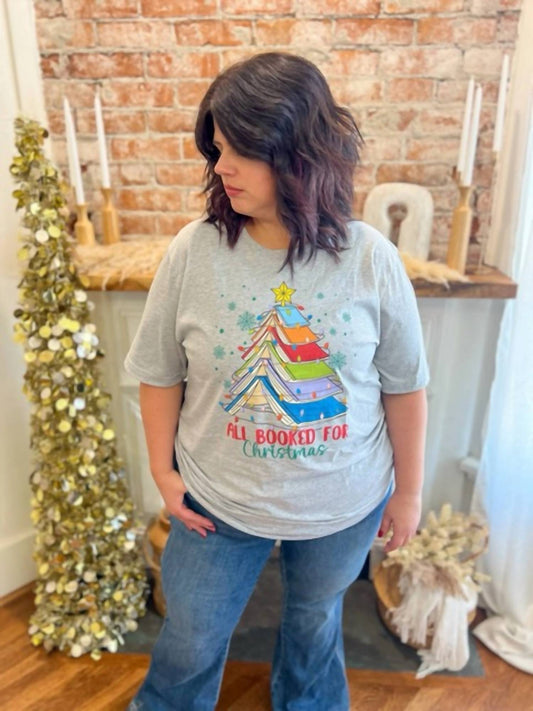 Booked For Christmas Tee