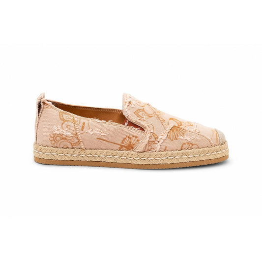 Women's Floral-print Frayed Espadrille