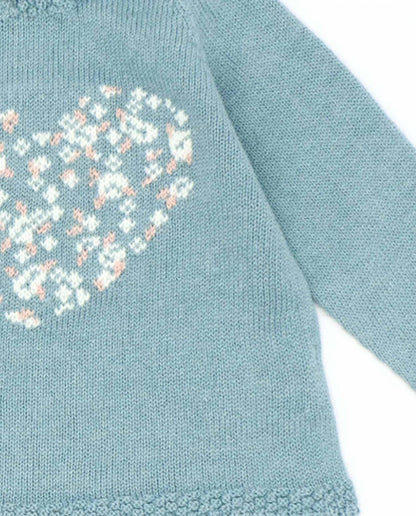 Girl's Heart Knit Sweater