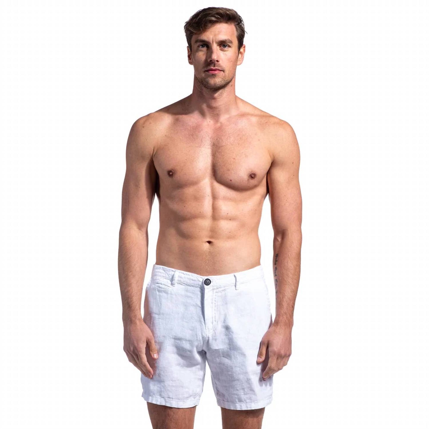 Linen Slim Fit Shorts