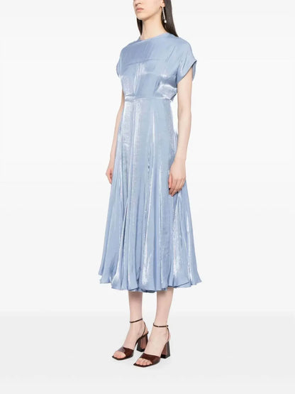 Baruni - Aimee Foiled-finish Midi Dress - Rack Hunt