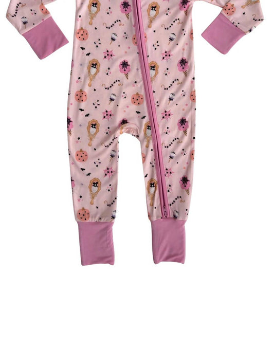 Girls Zipper Romper