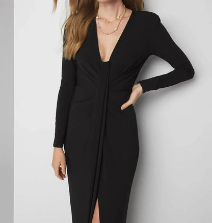 White House Black Market - Draped V-neck Maxi Dress - Rack Hunt