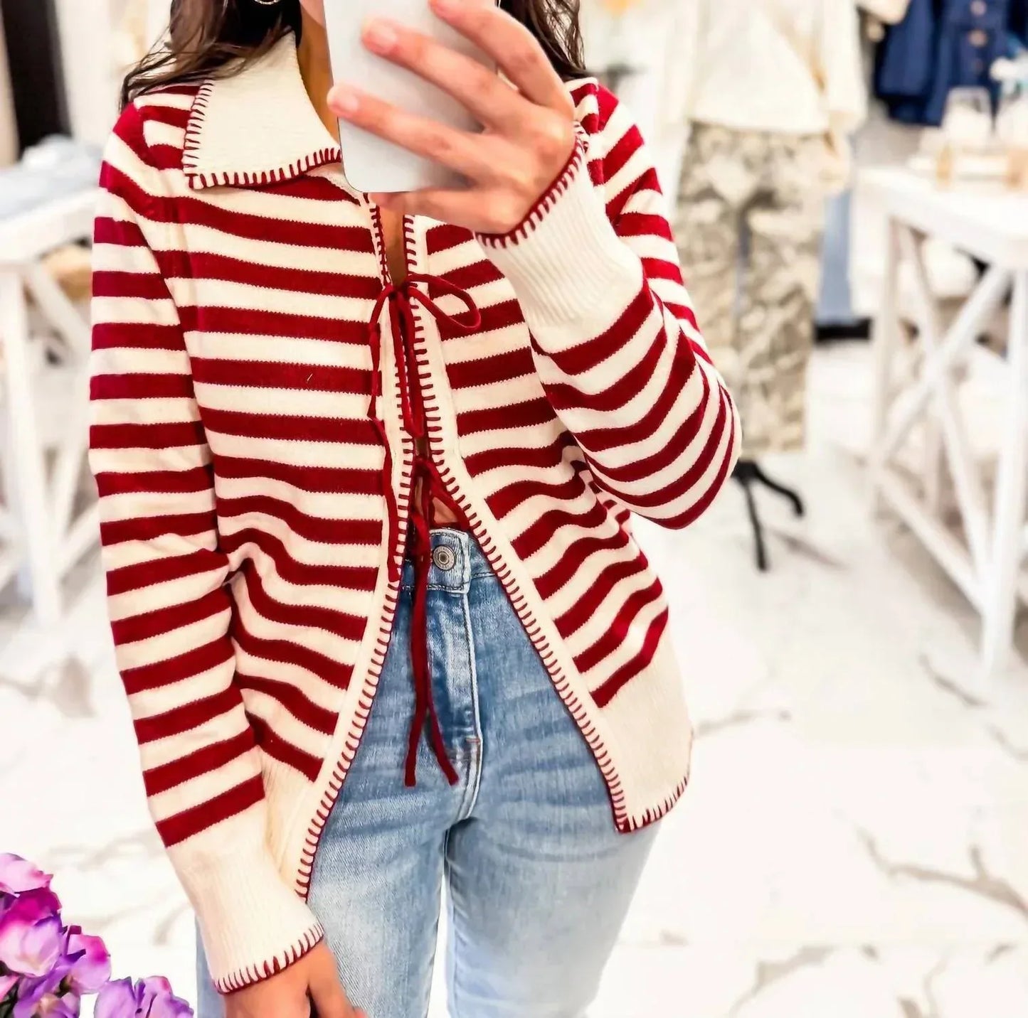 Sunday Edition - Women's Striped Cardigan - Rack Hunt
