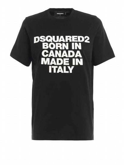 Women's Born In Canada Made In Italy Cotton T-shirt