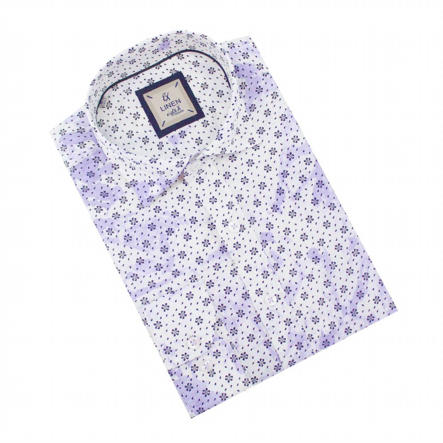 Floral Print Linen Shirt