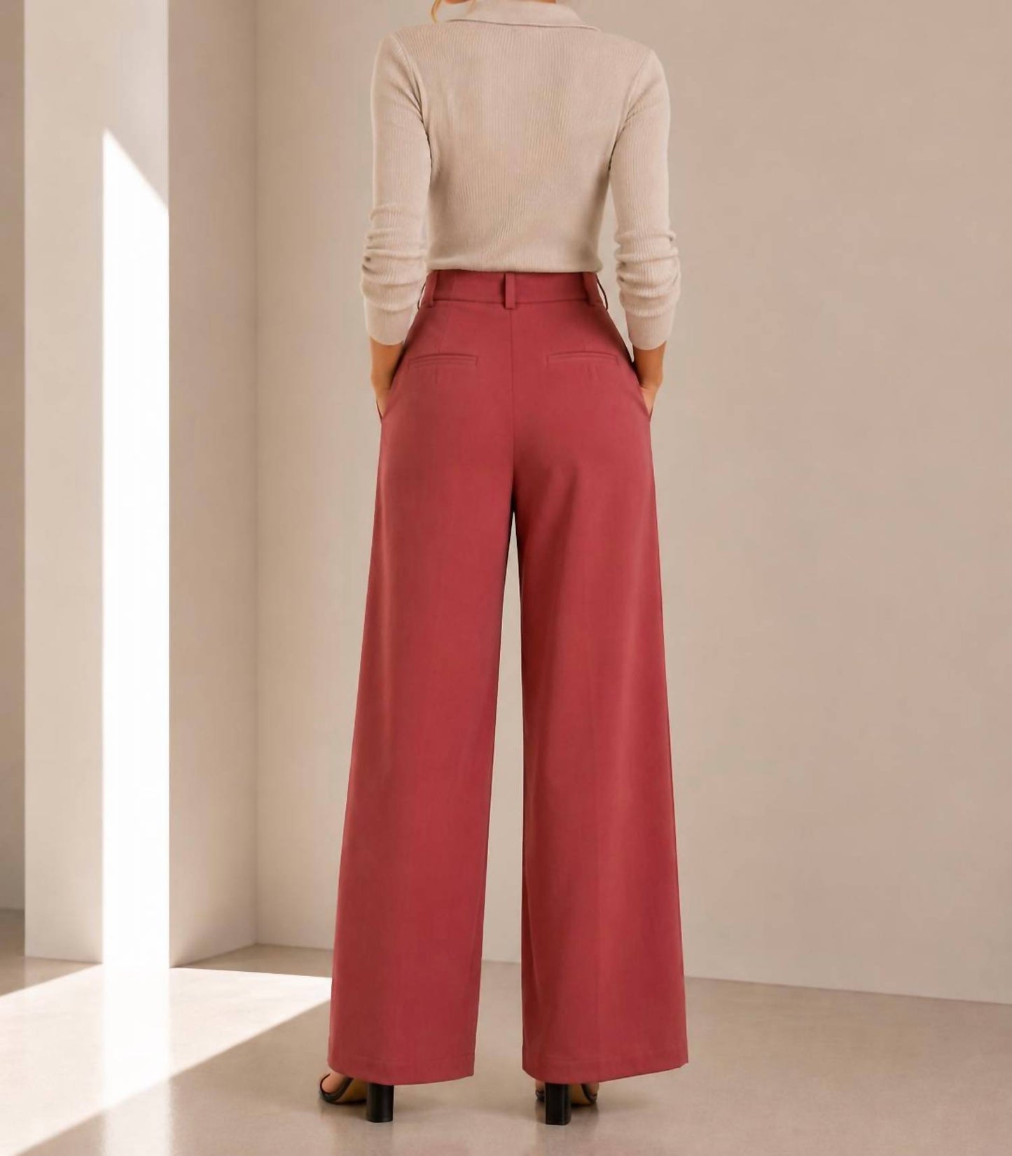 Straight Leg Trouser Pants