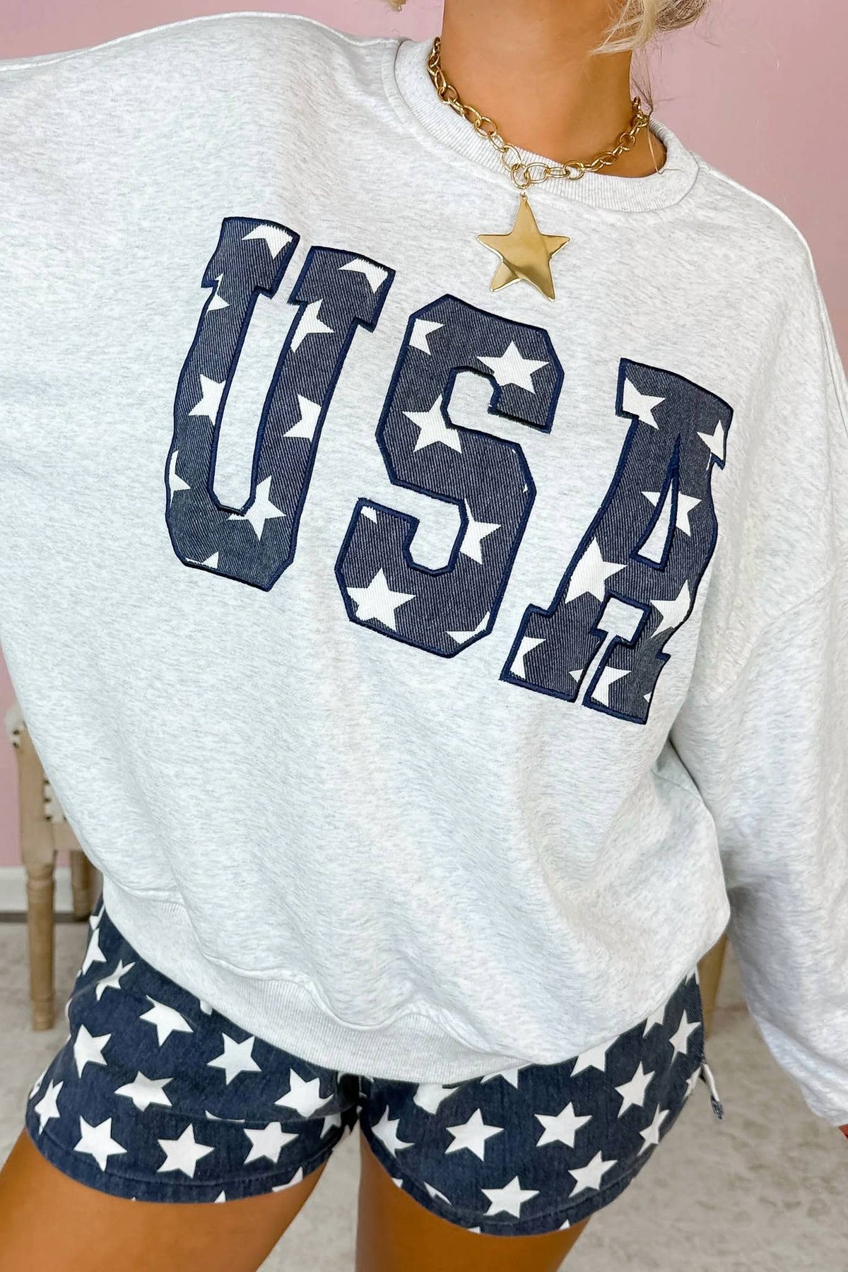 Party In The Usa Crewneck Top