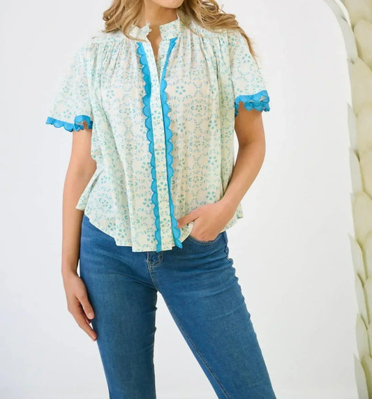 BROOKS AVENUE - Parham Button Front Blouse - Rack Hunt