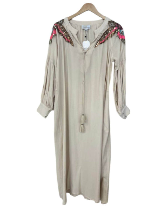 Bianca Paris - Women's Sequin Shoulder Long Dress - Rack Hunt -