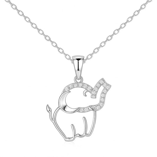 Allyanna Gifts - Women's Moissanite Pave Elephant Necklace - Rack Hunt