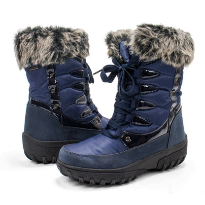 Women's Stormy Lace-up Faux Fur Collar Winter Boot