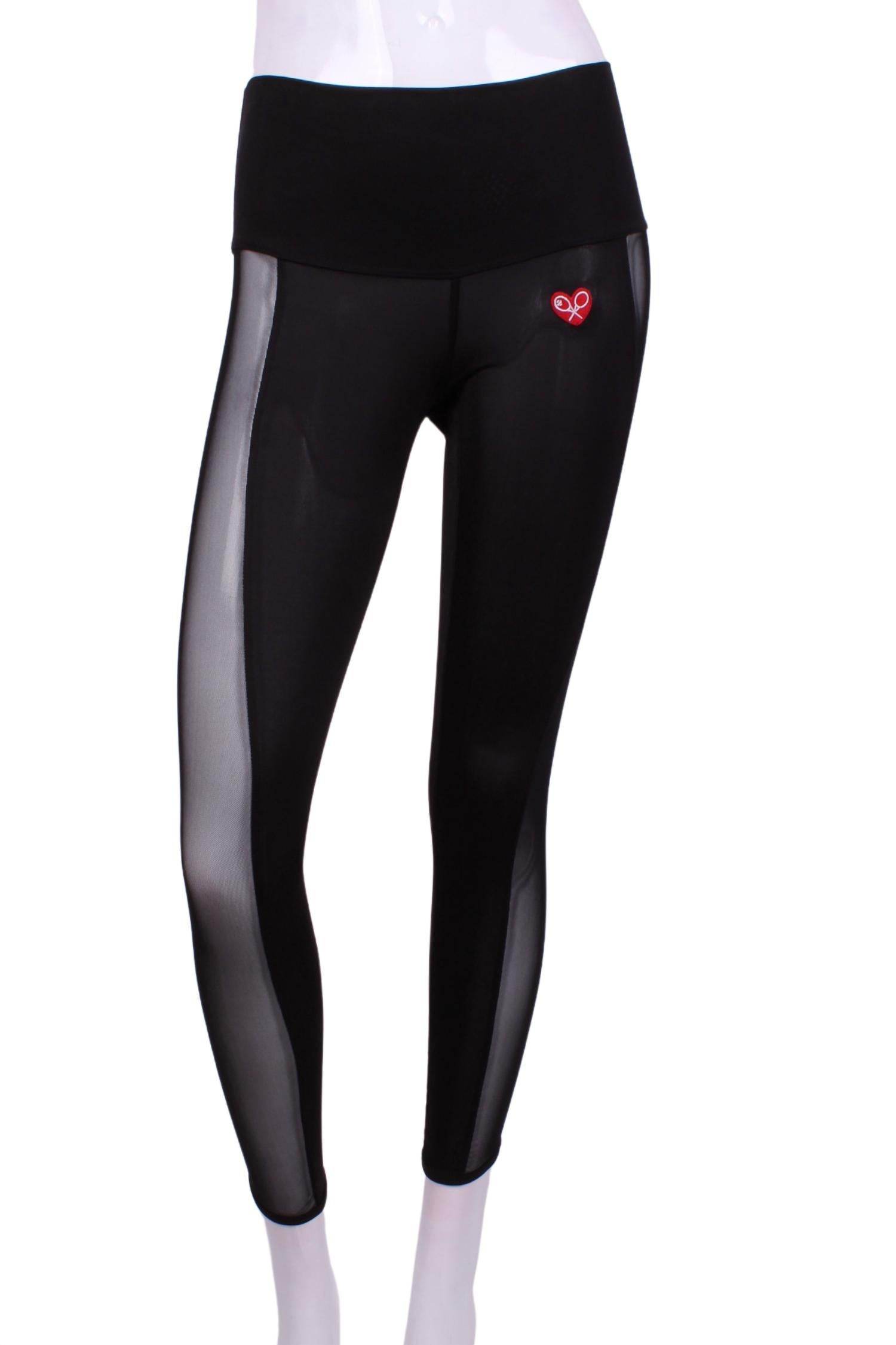 Love Love Tennis - Women's Mesh Leg Lengthening Leggings - Rack Hunt