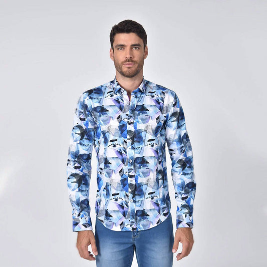 Abstract Eyes Button Down Shirt