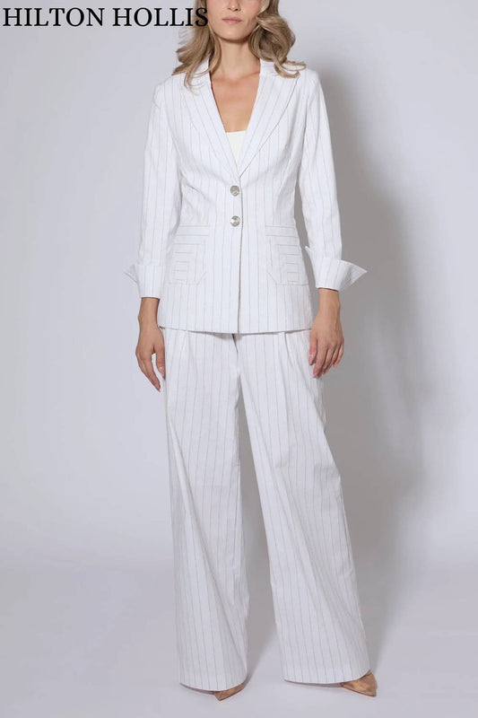 Boucle Stripe Cotton Jacket