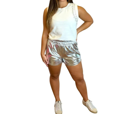 Belle Cher - Metallic Athletic Fit Short - Rack Hunt