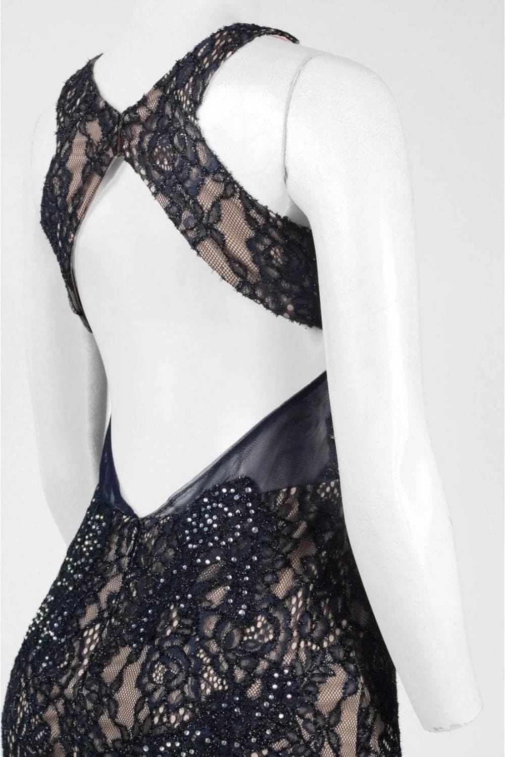 Embellished Lace Long Maxi Dress