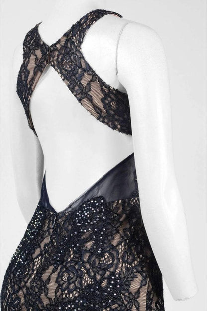Embellished Lace Long Maxi Dress