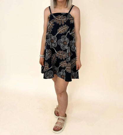 Ellis Embroidered A-Line Dress