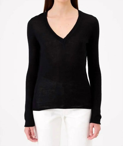 Goldie Tees - Elise Long Sleeve V-neck Sweater - Rack Hunt