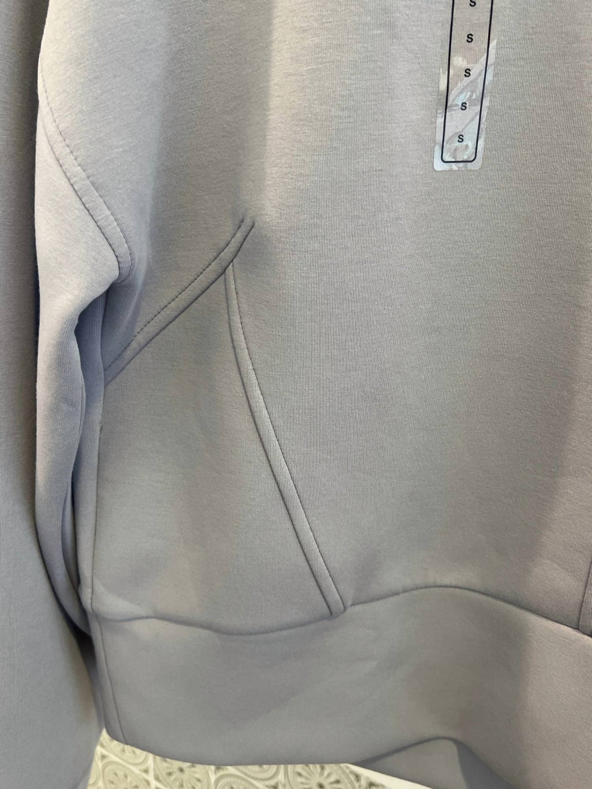 Metal Lily Soft Scuba Funnel Neck Sweatshirt