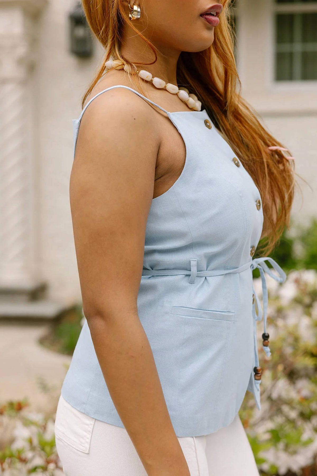 Rhea Button-up Tank