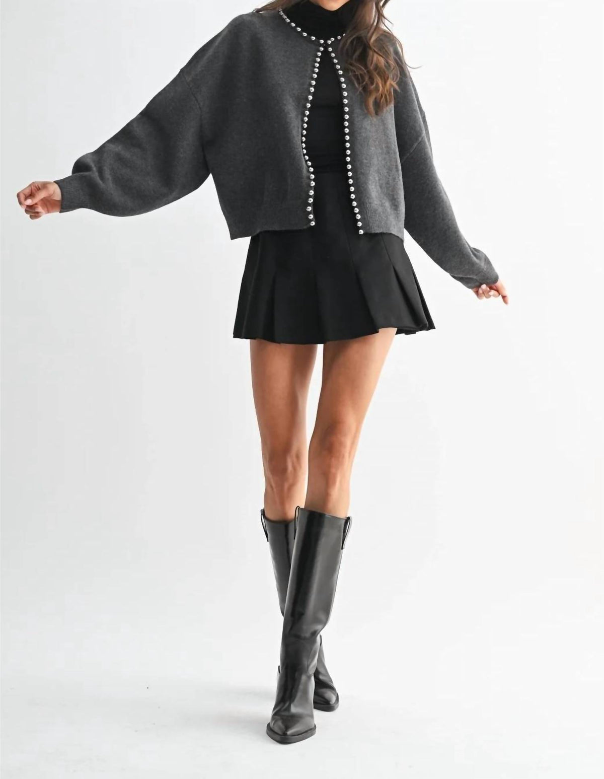 Pearl Embellished Cardigan