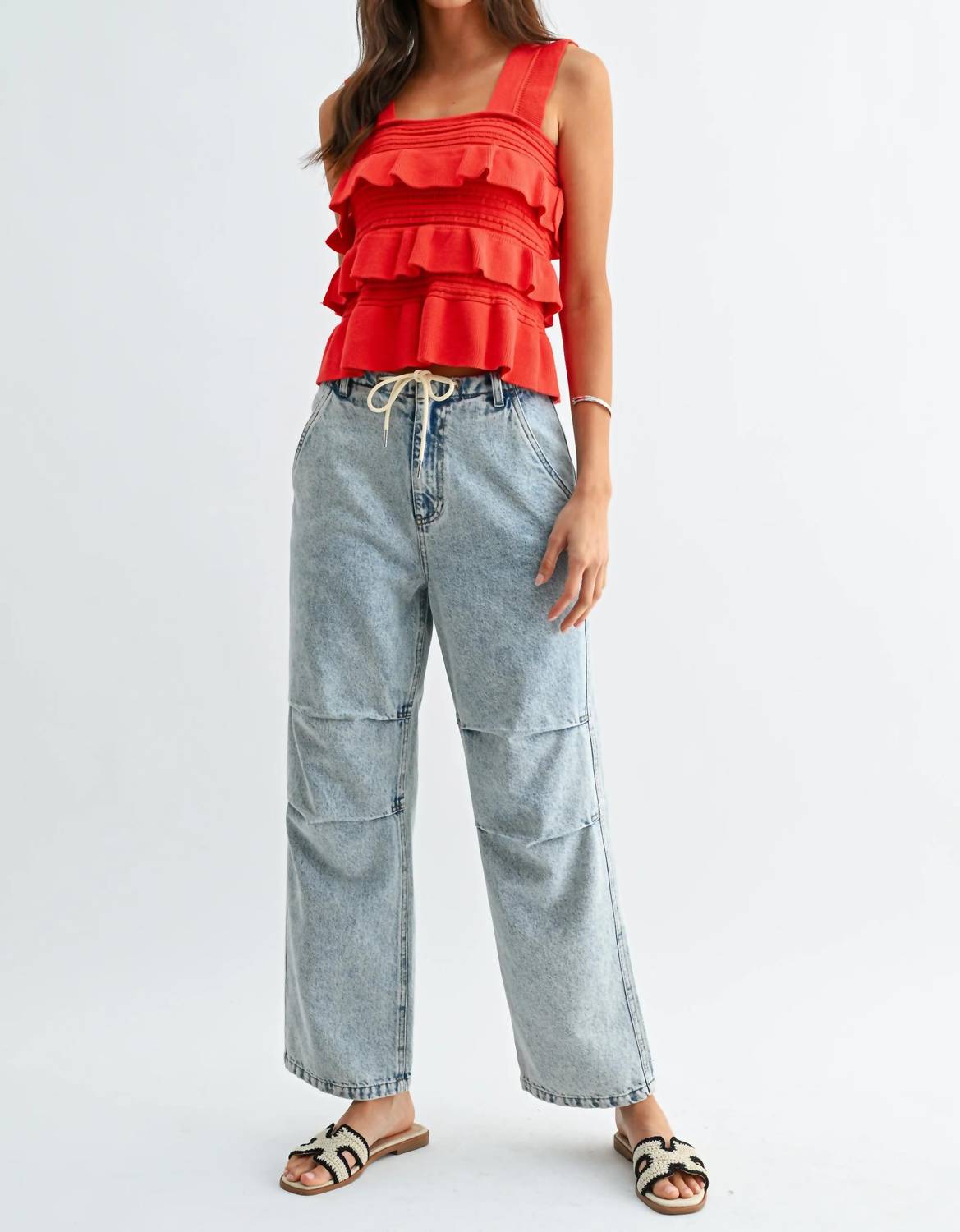 Sofia Knit Ruffles Top