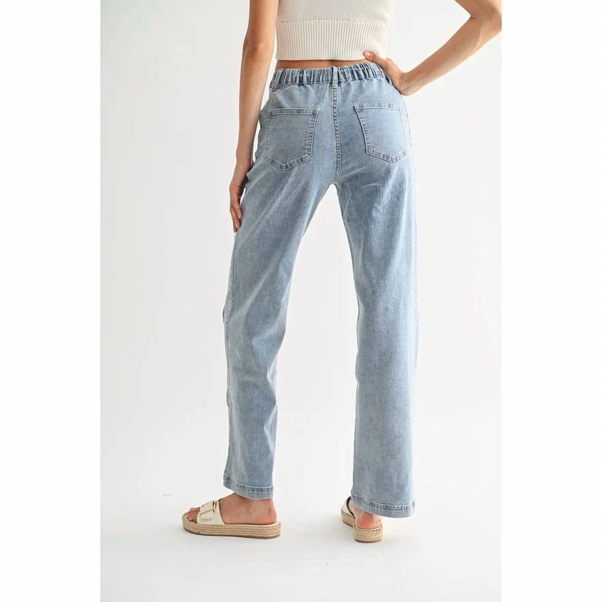 Wildflower Embroidered Denim Jeans