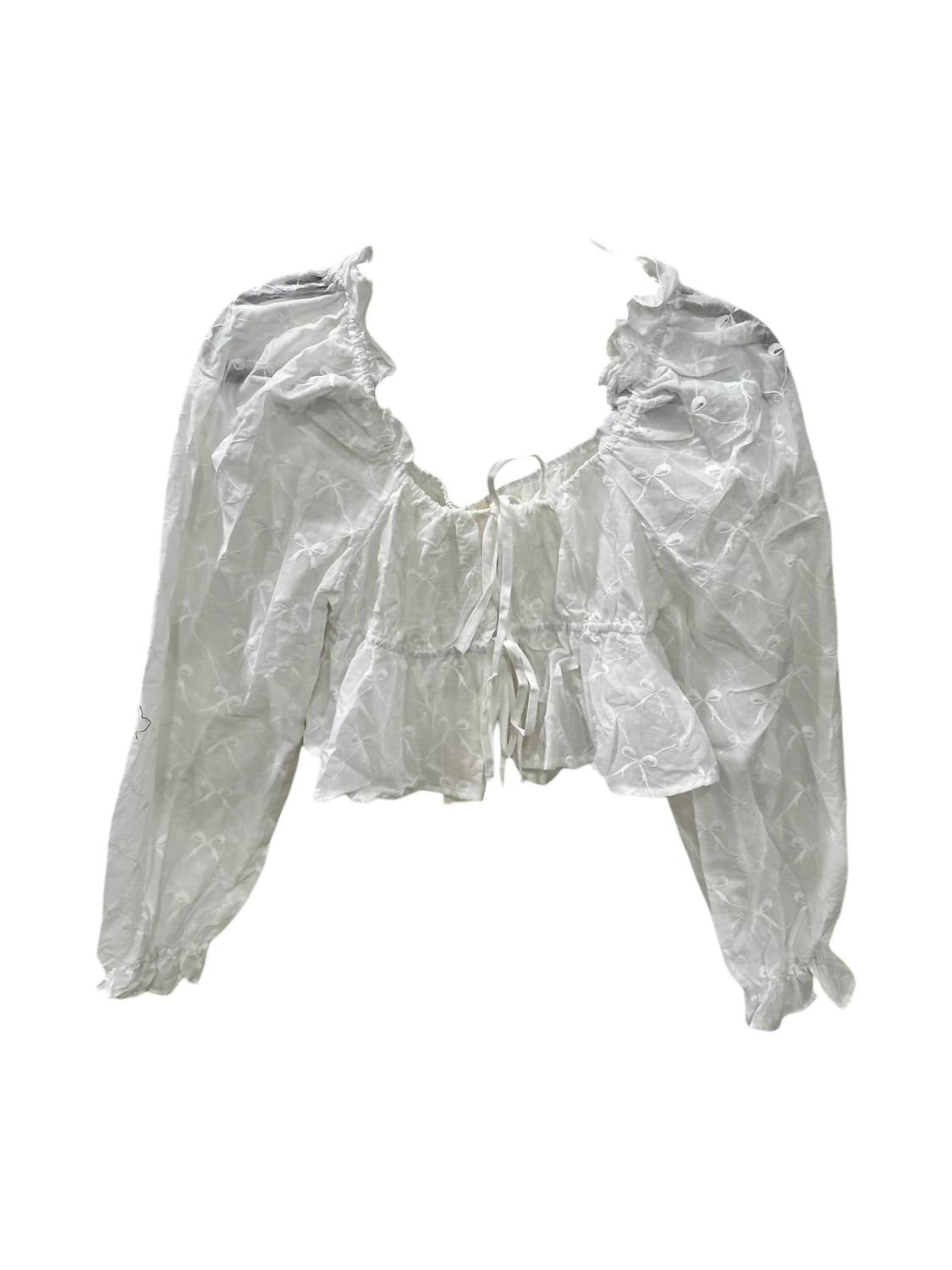 Women's Ruffles And Bows Top