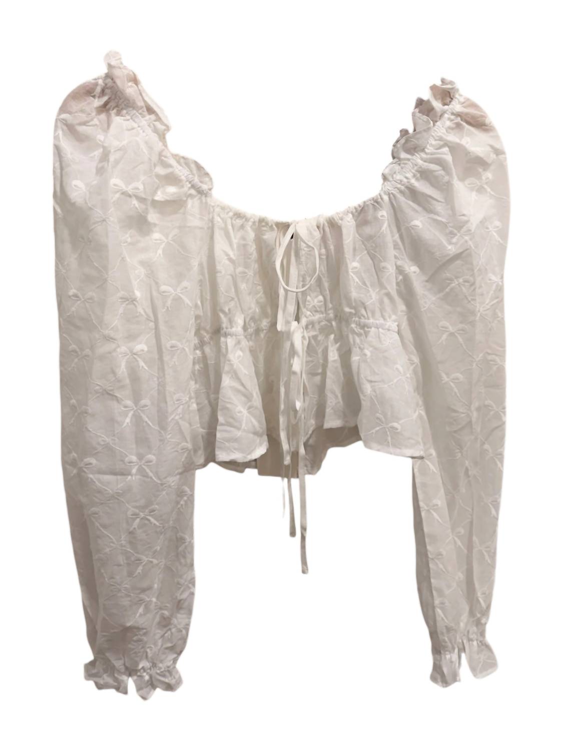 Women's Ruffles And Bows Top