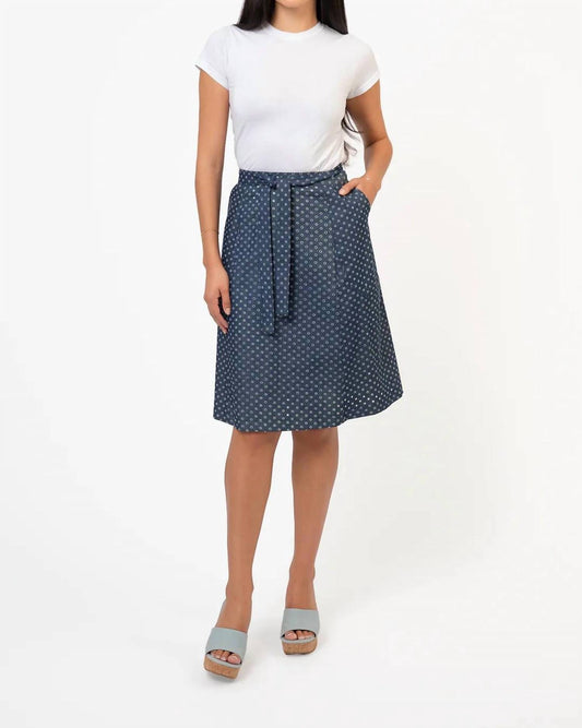 Chambray Wrap Skirt